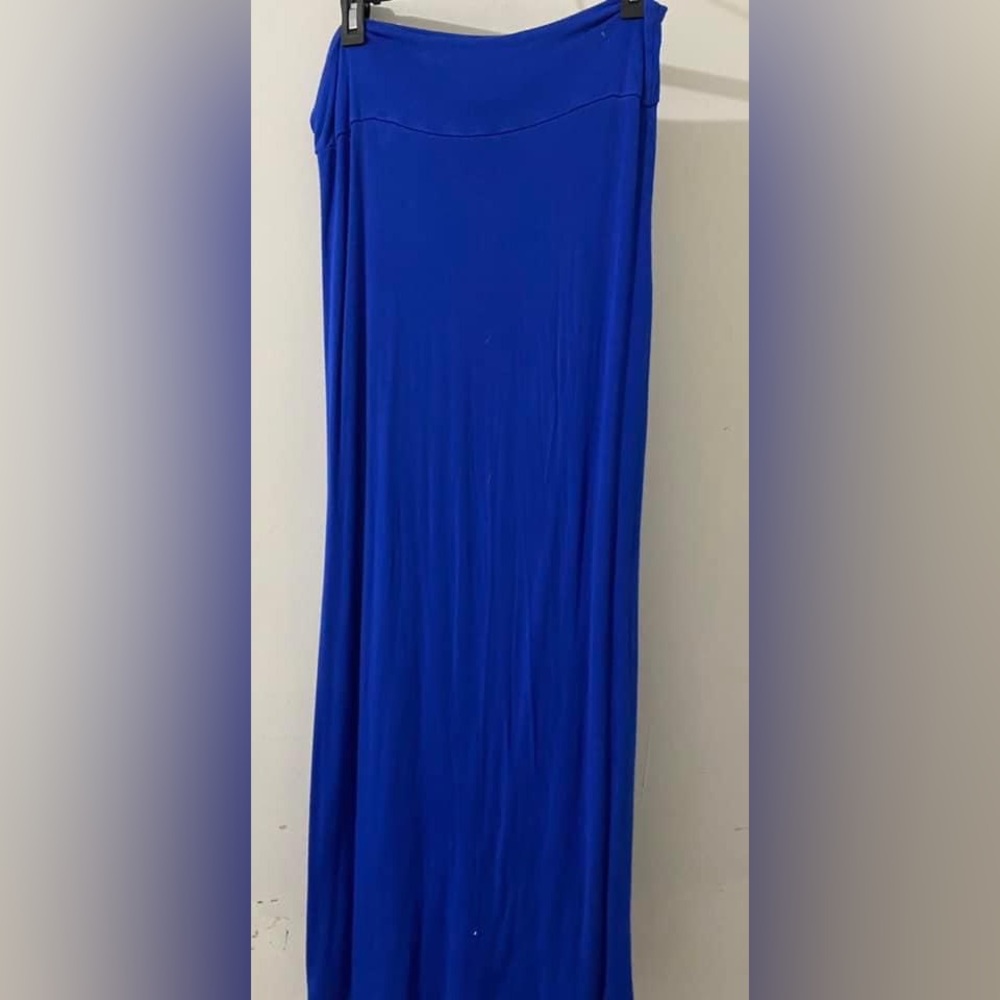 Blue maxi skirt